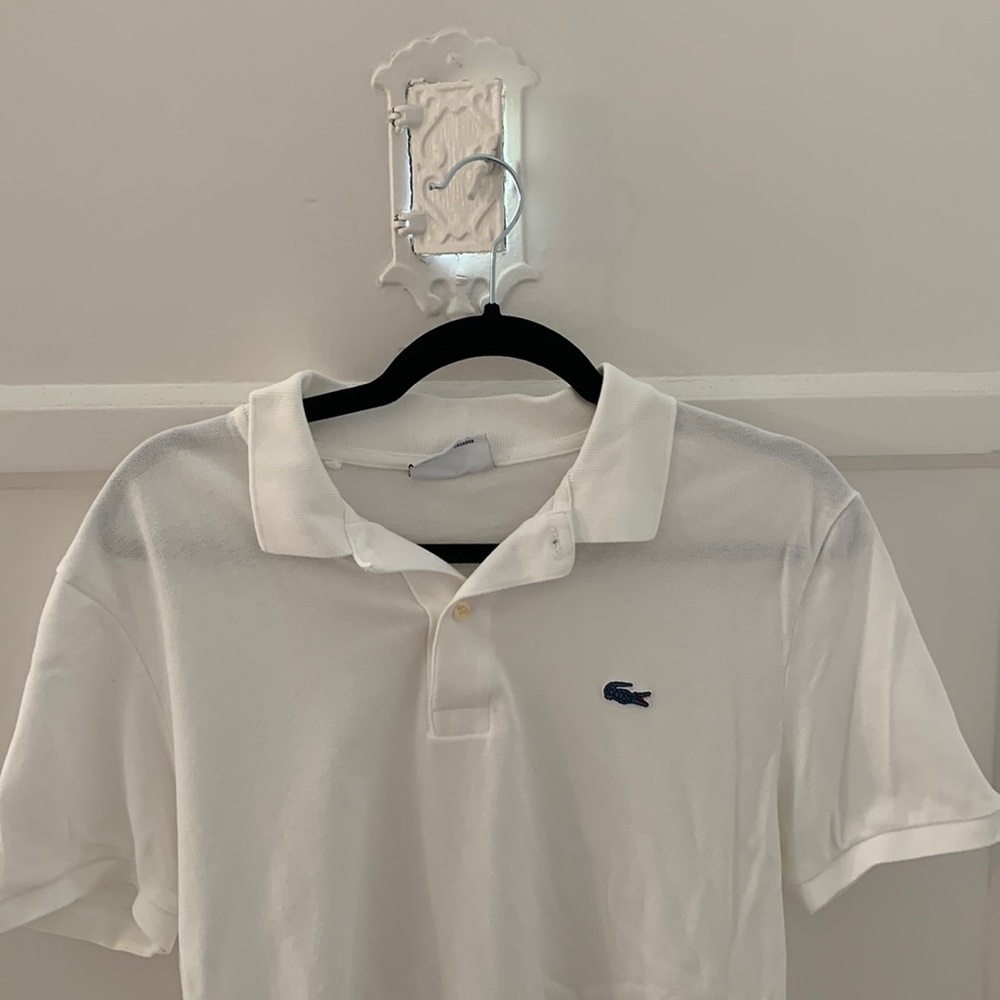 Lacoste for JCrew White Polo Shirt